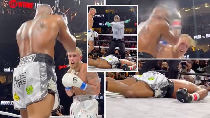 Incredible New Angle Emerges Of Jake Paul's Vicious KO Punch On Tyron Woodley, He Knocks All The Sweat Off His Head