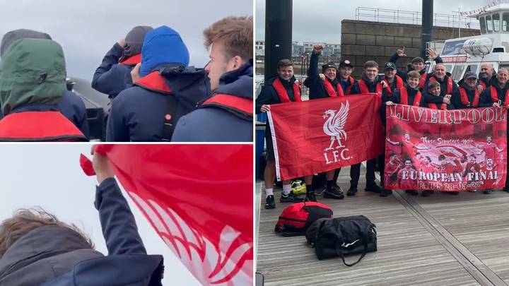 Footage Of Liverpool Fans Using Speedboat To Cross Channel For Champions League Final