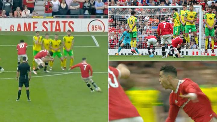 Cristiano Ronaldo Scores First Free Kick Since Returning To Manchester United Cristiano Ronaldo Scores First Free Kick Since Returning To Manchester United