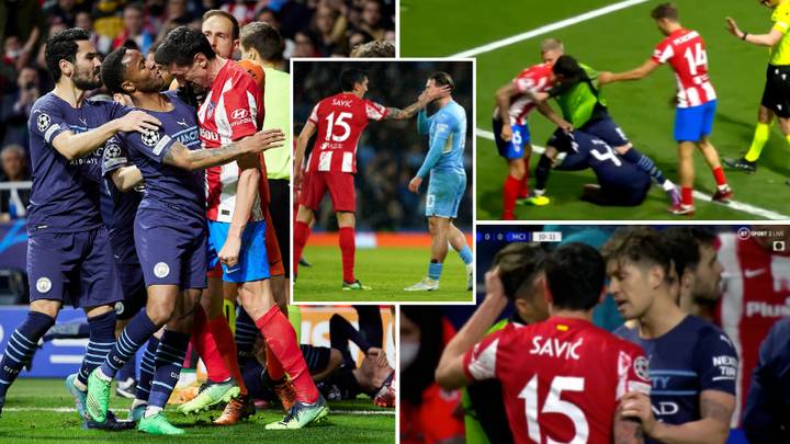 Stefan Savic Somehow Didn't Commit A Single Foul Over Both Legs Against Man City