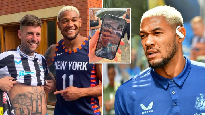 Joelinton invited a Newcastle United fan to his house after seeing 'daft' tattoo online