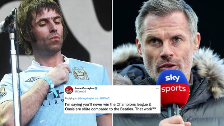 Liam Gallagher And Jamie Carragher Get Into Heated Twitter Spat Liam Gallagher And Jamie Carragher Get Into Heated Twitter Spat