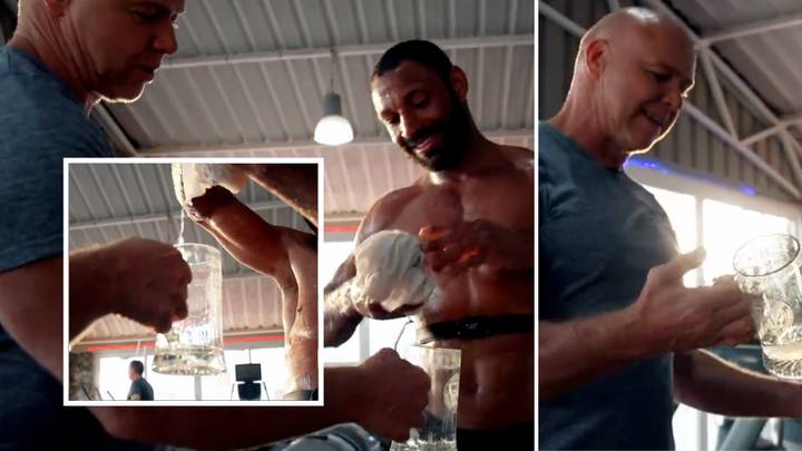 Kell Brook's Trainer Downs Glass Of The Boxer's Sweat In Bizarre Footage
