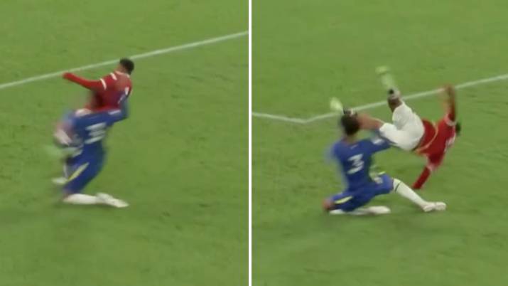 Chelsea Under 23 Player Sent Off For Sickening Tackle On Manchester United Youngster