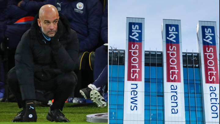 Manchester City Fans Angered By Sky Sports Graphic During Liverpool Match As Title Race Goes Down To The Wire