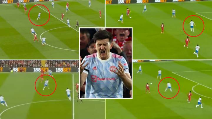 Fans Stunned By Harry Maguire's 'Awful' Positioning For Two Of Liverpool's Goals Against Manchester United
