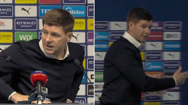 'Those Questions Should Go To Man City': Steven Gerrard Storms Out Of Press Conference After Robin Olsen Assault