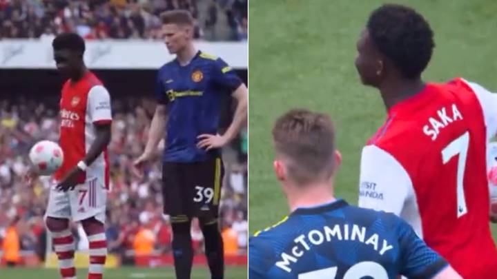 Unseen Footage Shows Bukayo Saka Was Impervious To Scott McTominay's Mind Games