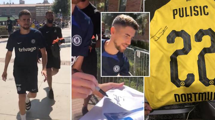 Fan Left 'Very Disappointed' After Jorginho 'Ruins' His Christian Pulisic Shirts At Pre-Season Training