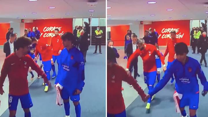 Antoine Griezmann Walked Out With Joao Felix As Though He Was A Mascot In Hilarious Clip