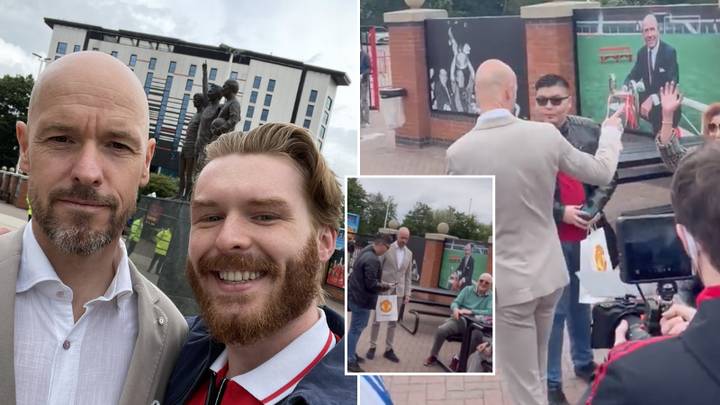 Erik Ten Hag Spotted Meeting Manchester United Fans Outside Of Old Trafford