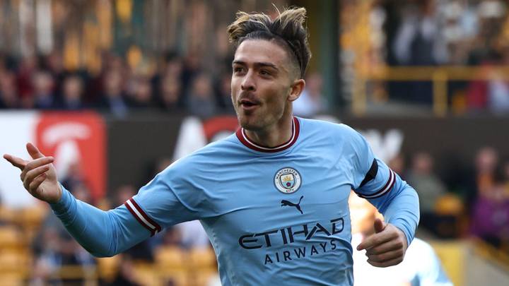Jack Grealish reacts to scoring Manchester City opener against Wolves amid recent criticism