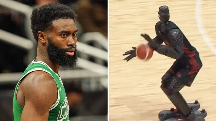 Jaylen Brown Savaged As Fans Reckon Robot Basketball Player Dribbles Better Than Him