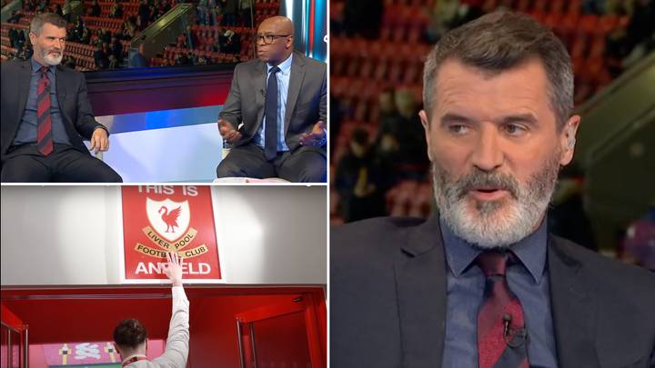 Roy Keane's Perfect Response To Ian Wright Saying He Touched The 'This Is Anfield' Sign Has Gone Viral