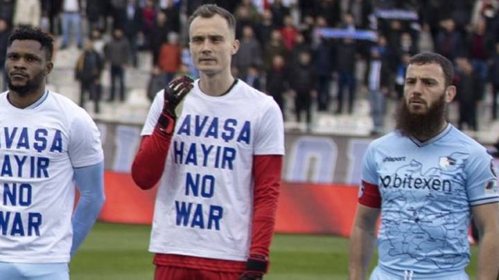 Turkish Footballer Refuses To Wear 'No To War' Ukraine T-Shirt, Explains His Reasoning