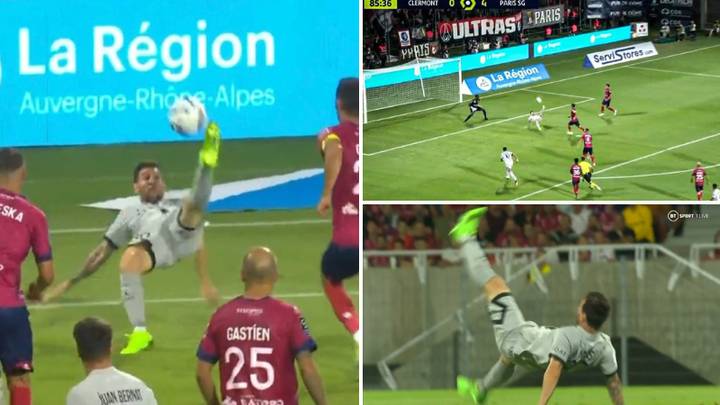 Lionel Messi scores outrageous bicycle kick goal for PSG, it's an absolute worldie
