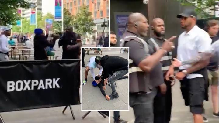 Man Gets Knocked Out Cold By Ex-British Heavyweight Champ Now Working As A Security Guard