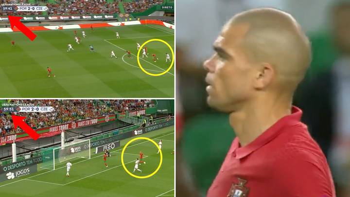 39-Year-Old Pepe Proved He's Still An Absolute Madman With Supersonic Run Across Full Pitch In 10 Seconds