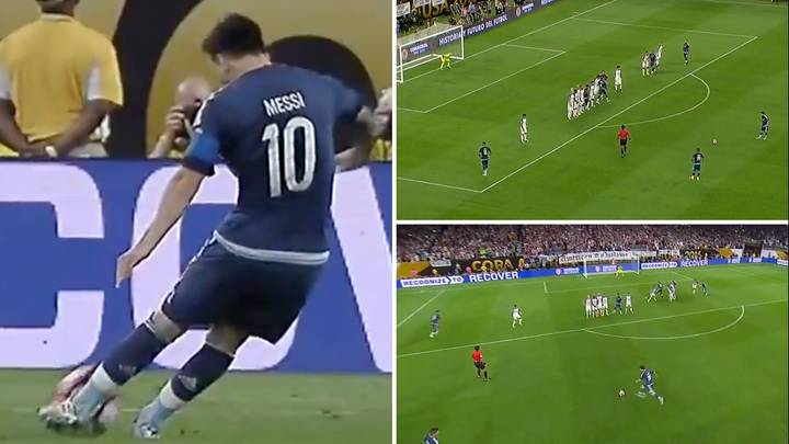 Lionel Messi's 'Greatest' Free-Kick Of His Career Was So Perfect It Even Shocked Him