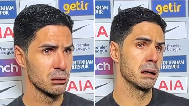 Mikel Arteta’s Blunt Post-Match Interview After Spurs Defeat Given Snapchat Filter Makeover