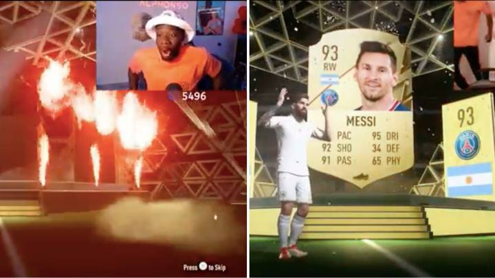 Alphonso Davies Lost His S**t When He Packed Lionel Messi On FIFA 22 Ultimate Team