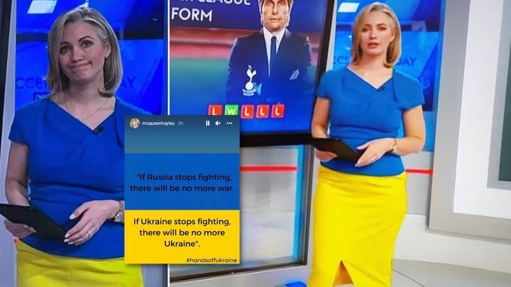 Sky Sports News Presenter Hayley McQueen Heard 'Crying' Live On Air During Emotional Coverage Of Ukraine Conflict