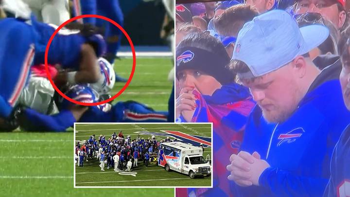 Fans literally praying for NFL player after sickening neck collision