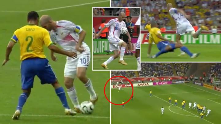 A 34-Year-Old Zinedine Zidane Completely Schooled Brazil At The 2006 World Cup And It's Mesmerising To Watch