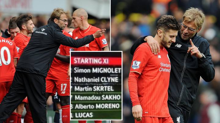 Jurgen Klopp's First Ever Starting XI At Liverpool Shows Just How Much He's Transformed The Club