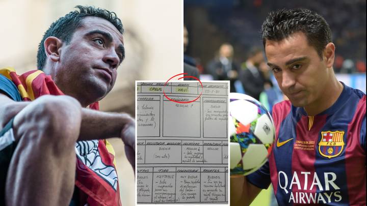 Incredible Barcelona Report Card On 14-Year-Old Xavi Emerges, Proves He Was A Football Genius In The Making