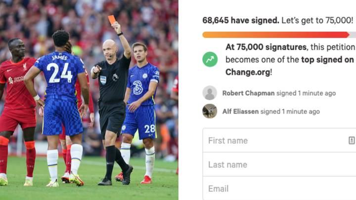 Chelsea Star 'Likes' Petition Asking For Anthony Taylor To Be Banned