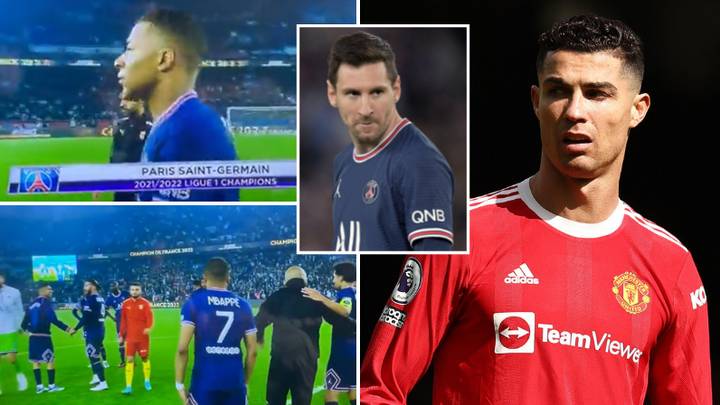 Fans Hit Out At Commentator Who Bizarrely Mocked Cristiano Ronaldo After Lionel Messi Wins League With PSG