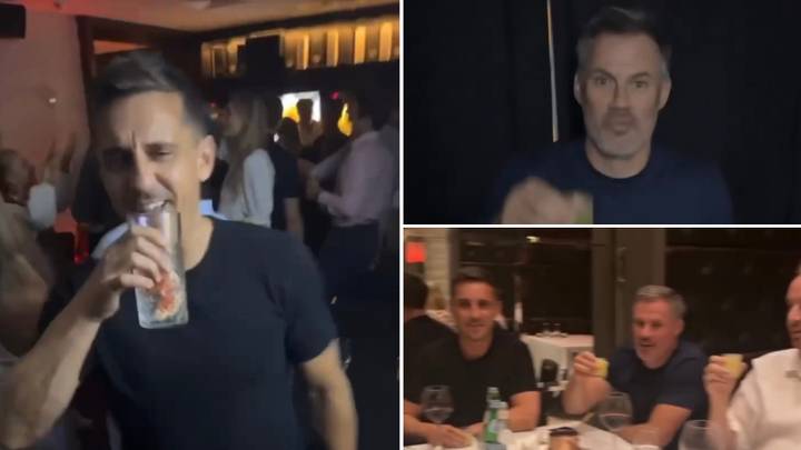 Sky Sports pundits party into the early hours on the eve of Premier League return