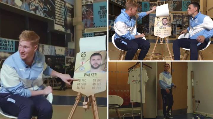 Kevin De Bruyne And Phil Foden's Reactions To Fake FIFA 22 Card Are Brilliant
