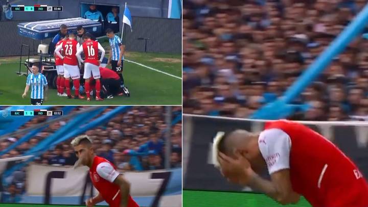 Independiente Star Has Fish Thrown At His Face By Rival Fans