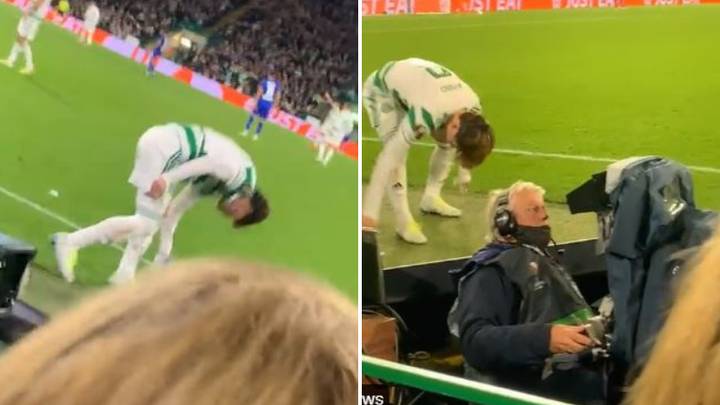 Celtic Star Kyogo Furuhashi Spotted Cleaning Up After Being Subbed Off