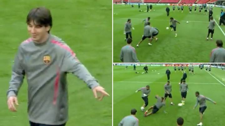 Barcelona's rondo warm-up before the Champions League final in 2011 will never be beaten