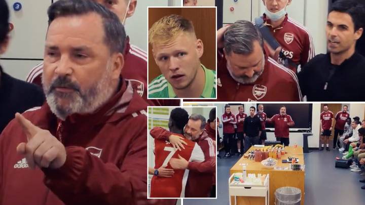 Footage Shows Arsenal Club Photographer Giving Spine-Tingling Team Talk Before North London Derby