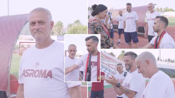 A Roma Fan Proposed To His Girlfriend In Front Of Jose Mourinho And His Reaction Was Priceless