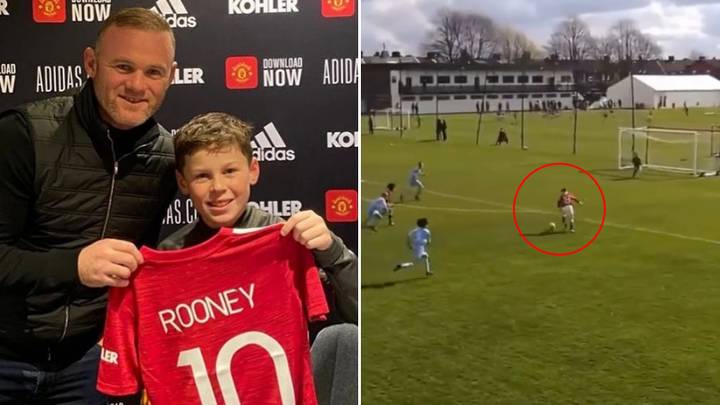 Kai Rooney Channels His Inner Wayne Rooney And Scores Stunner Against Man City, Remember The Name
