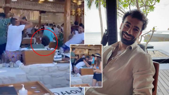Footage Shows Reaction Of Mohamed Salah And His 'Closest Friends' To Liverpool Contract Announcement