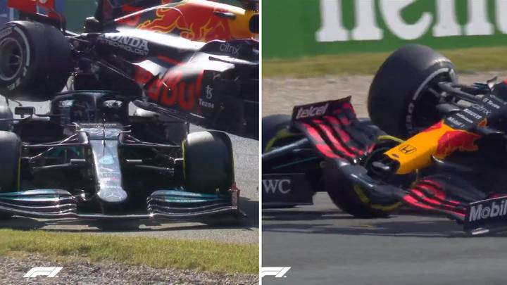 Lewis Hamilton Had Halo To Thank After Max Verstappen's Red Bull Lands On Top Of His Mercedes