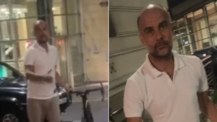 Watch: Pep Guardiola Filmed In Manchester City Centre Bike Chase By Crazy Fan Wanting Photo