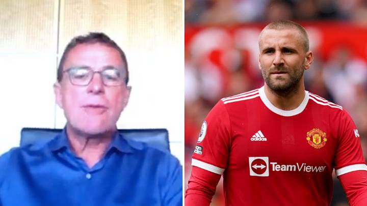 New Manchester United Manager Ralf Rangnick's Previous Comments On Luke Shaw Are Brutal, He Could Be In Trouble