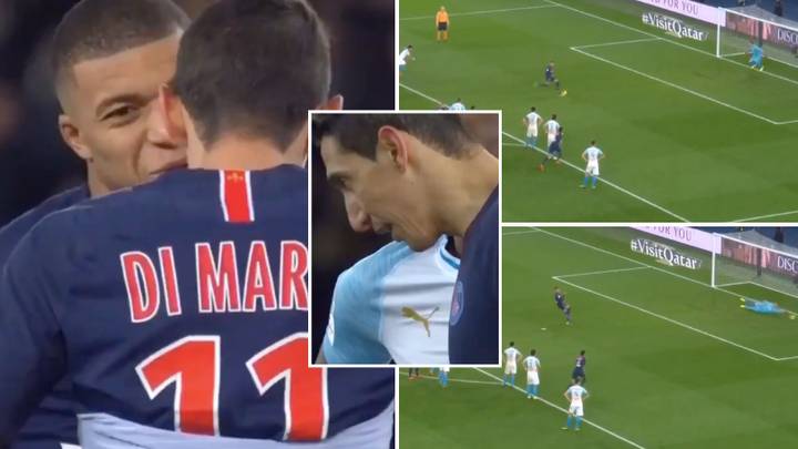Footage resurfaces of Kylian Mbappe refusing to let Angel di Maria take a penalty for a hat-trick