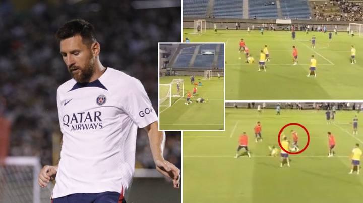 Lionel Messi Provides Brilliant Assist For Kylian Mbappe In PSG Training