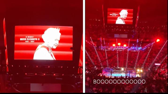 Social media users condemn ‘disrespectful’ booing of Queen Elizabeth II tribute at UFC