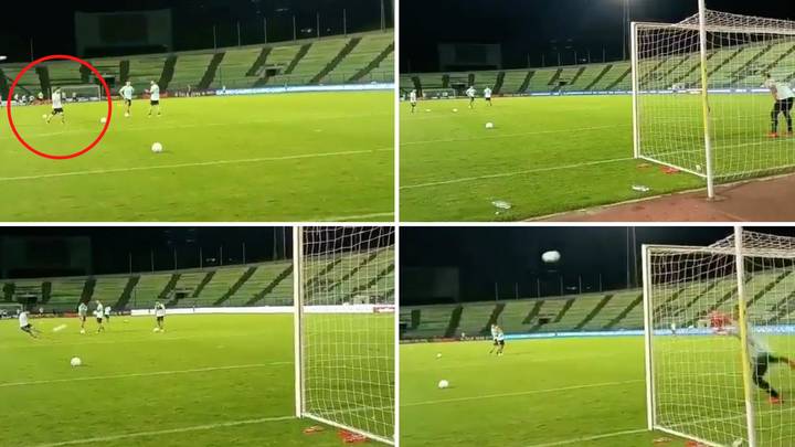Insane Footage Of Lionel Messi's Free-Kicks During Shooting Drill Emerges, His Accuracy Is Frightening To Watch