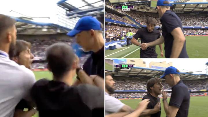 Antonio Conte and Thomas Tuchel RED CARDED after final whistle of Chelsea vs Tottenham Hotspur