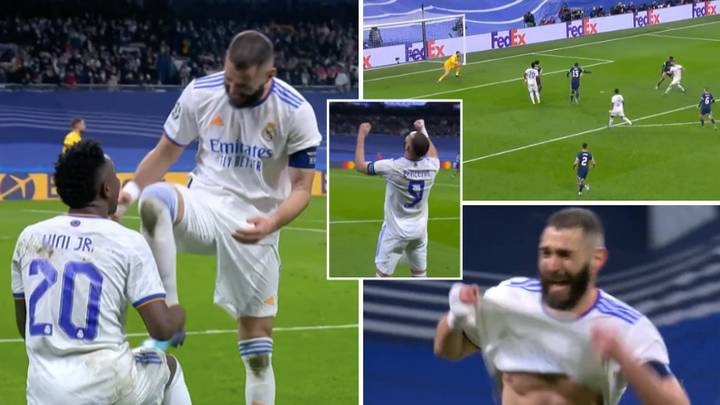 Karim Benzema Bags Stunning Hat-Trick As Real Madrid Knock PSG Out Of The Champions League